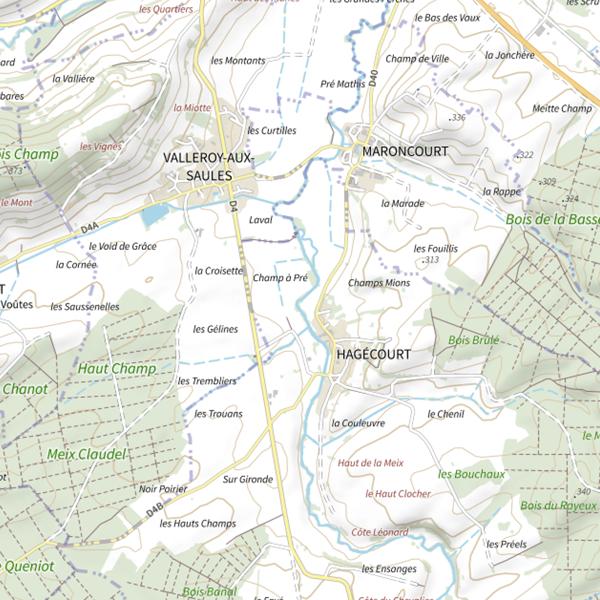 Plan cartographique de Secteur de pêche d'Hagécourt