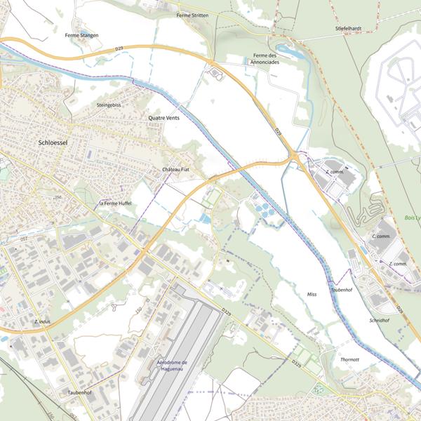 Plan cartographique de Secteur de pêche d'Haguenau