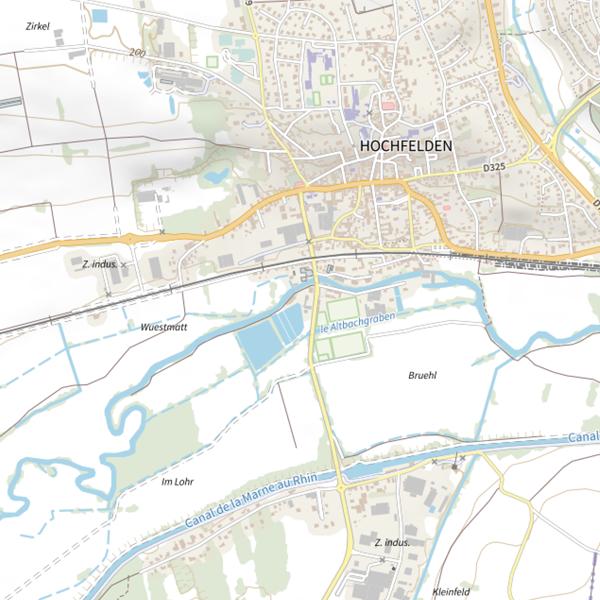 Plan cartographique de Secteur de pêche d'Hochfelden