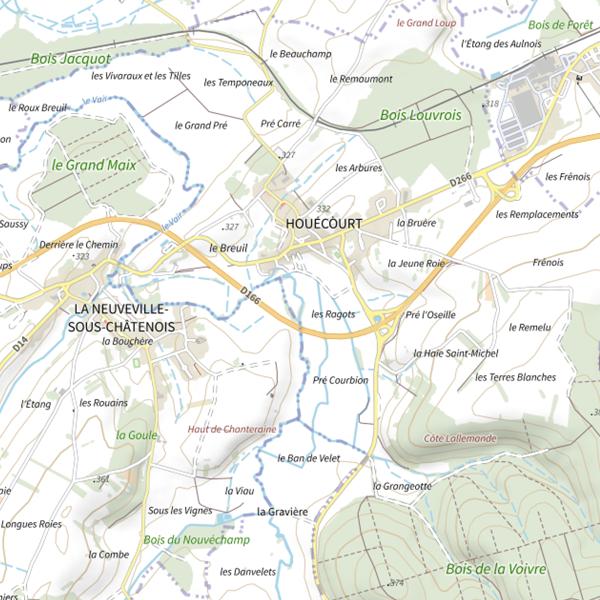 Plan cartographique de Secteur de pêche d'Houécourt