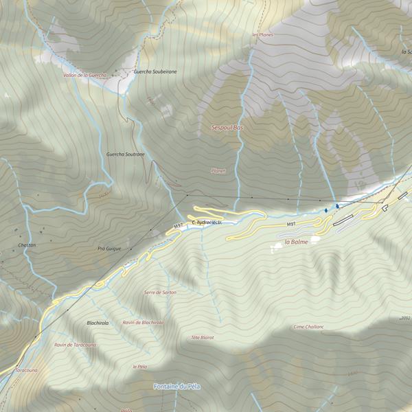 Plan cartographique de Secteur de pêche d'Isola