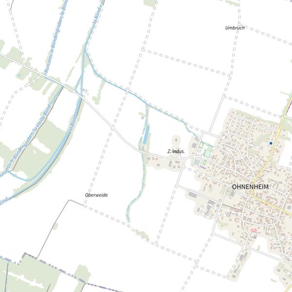 Plan cartographique de Secteur de pêche d'Ohnenheim