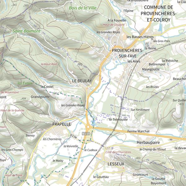 Plan cartographique de Secteur de pêche du Beulay