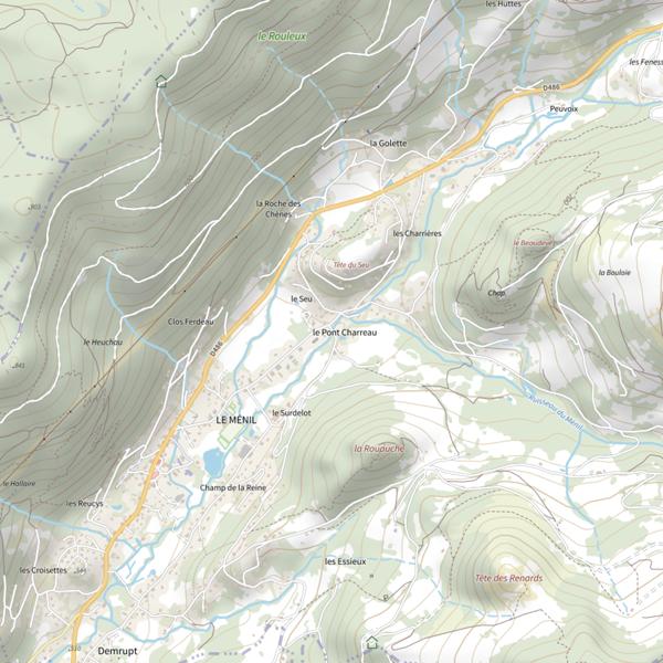 Plan cartographique de Secteur de pêche du Ménil