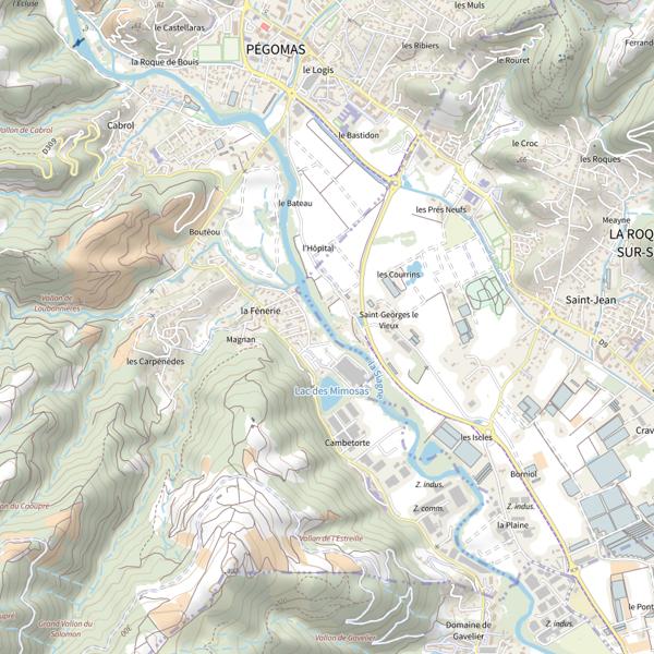 Plan cartographique de Seuil de la Fénérie