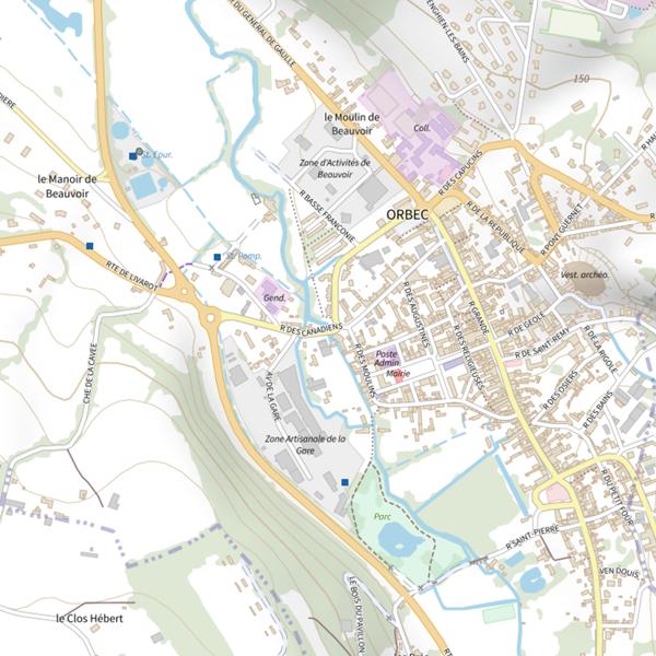 Plan cartographique de Seuil des sept Vannes