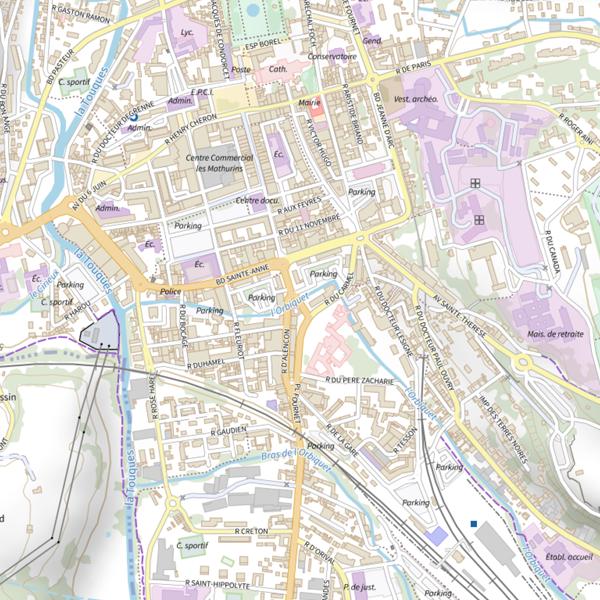 Plan cartographique de Seuil du Carmel