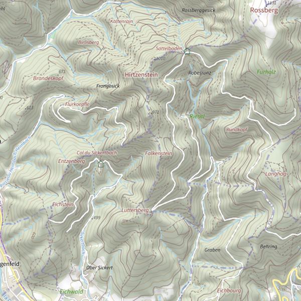 Plan cartographique de Sickertbach