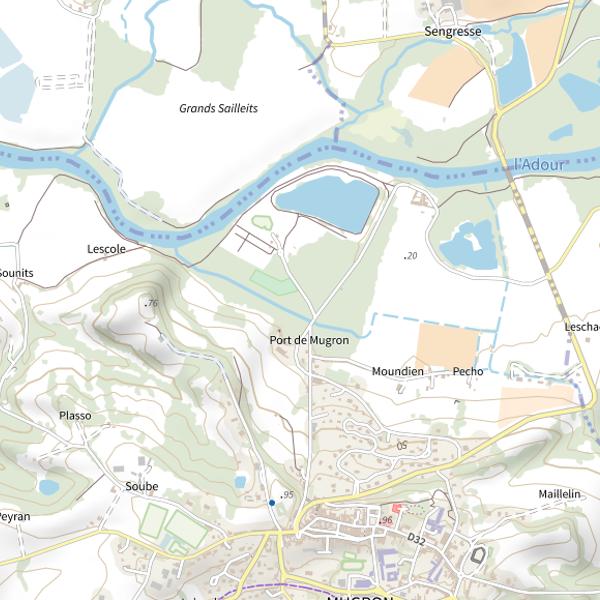 Plan cartographique de Site de la Saucille