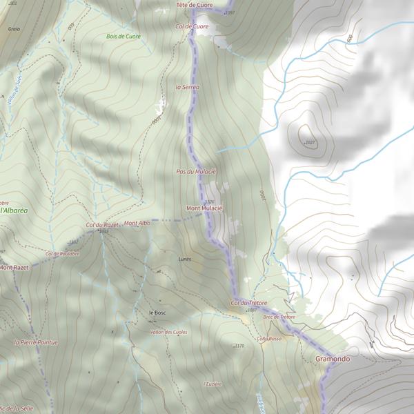 Plan cartographique de Sospel