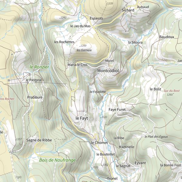 Plan cartographique de Taille légale