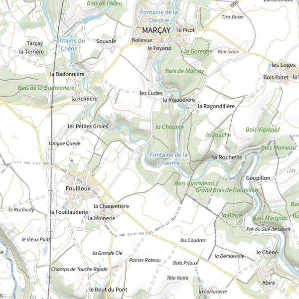 Plan cartographique de Tartifume