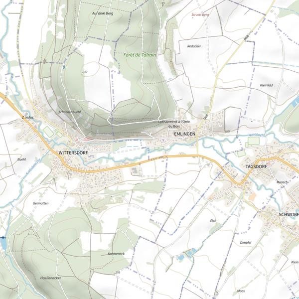 Plan cartographique de Thalbach