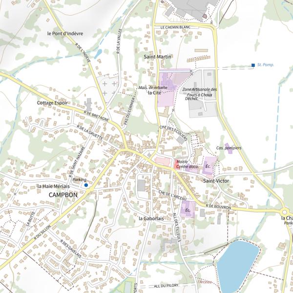 Plan cartographique de Ti Mat Tavarn