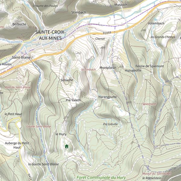 Plan cartographique de Timbach