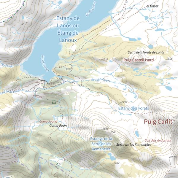 Plan cartographique de Tributaires