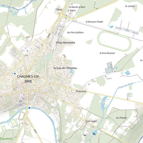 Plan cartographique de Trou Gallier