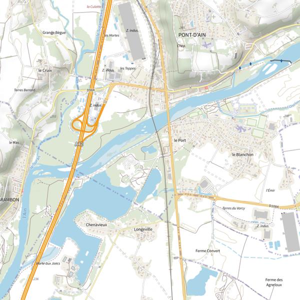 Plan cartographique de Trou-Vogliano
