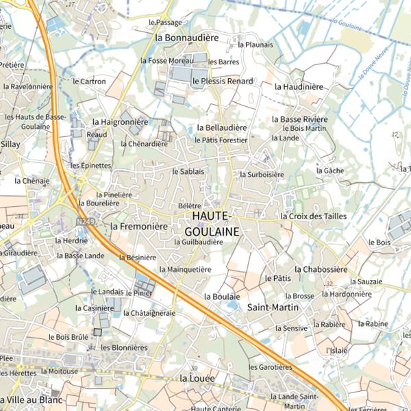 Plan cartographique de U Express