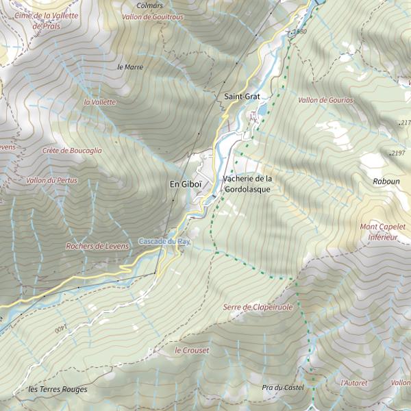 Plan cartographique de Vacherie du Ray