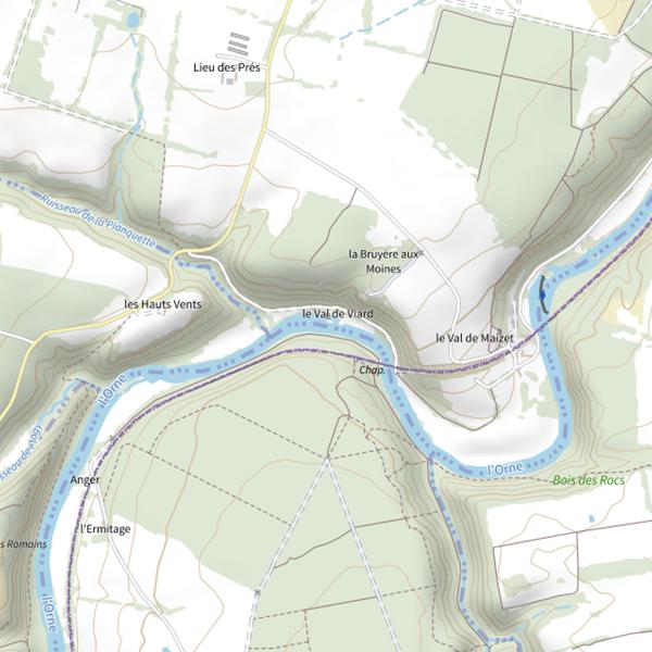 Plan cartographique de Val de Viard