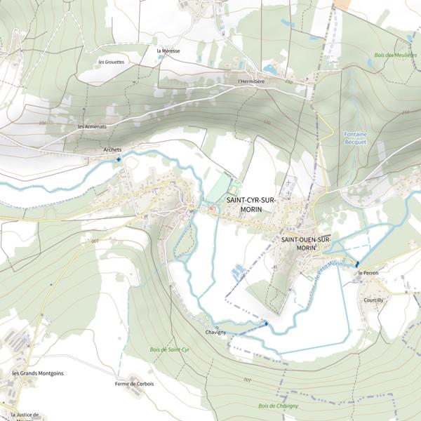 Plan cartographique de Vallée du Petit-Morin