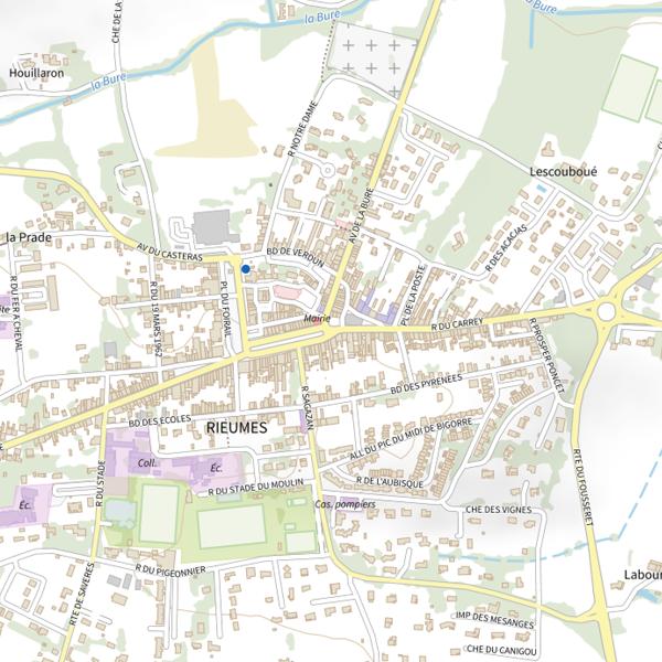 Plan cartographique de Vallee du Touch