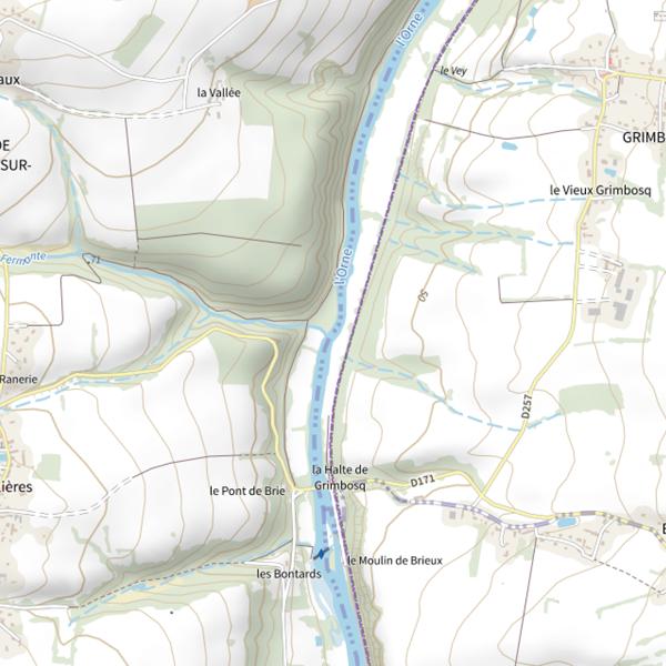 Plan cartographique de Vallée Fermante
