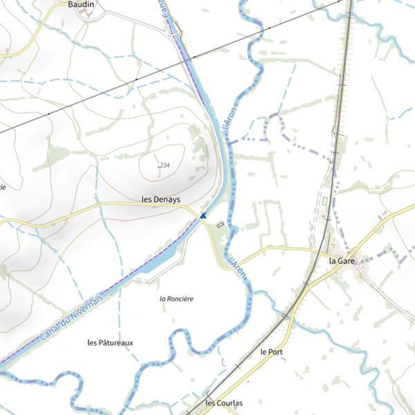 Plan cartographique de Vandenesse