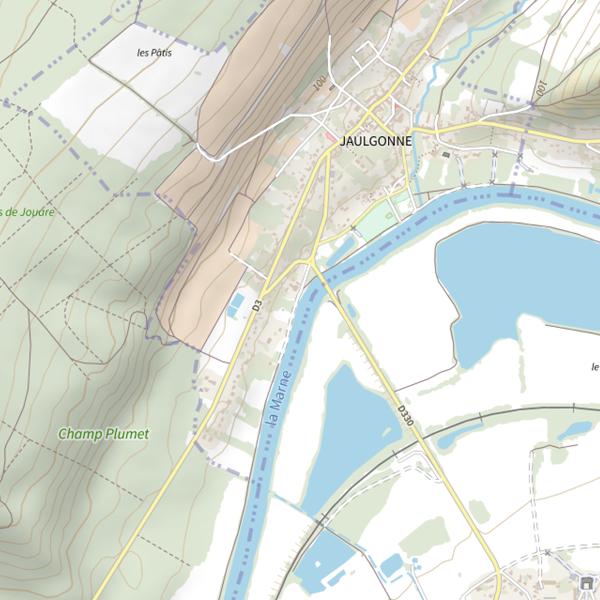 Plan cartographique de Varennes
