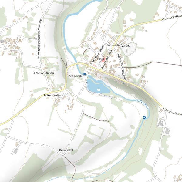 Plan cartographique de Vaux