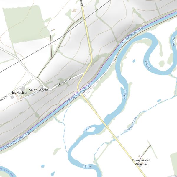 Plan cartographique de Verneuil