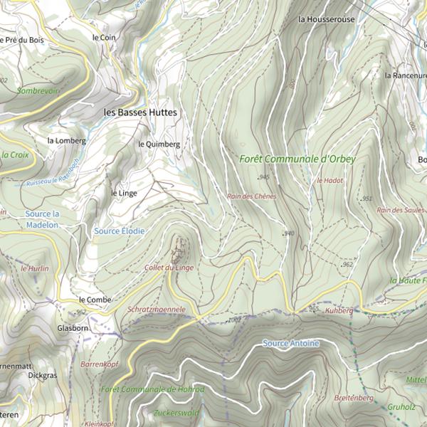 Plan cartographique de Weiss du Quimberg