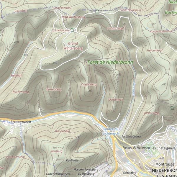 Plan cartographique de Ziegenberg