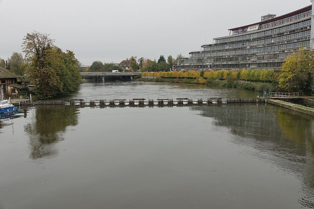 L’Ill (barrage à aiguilles) à Strasbourg