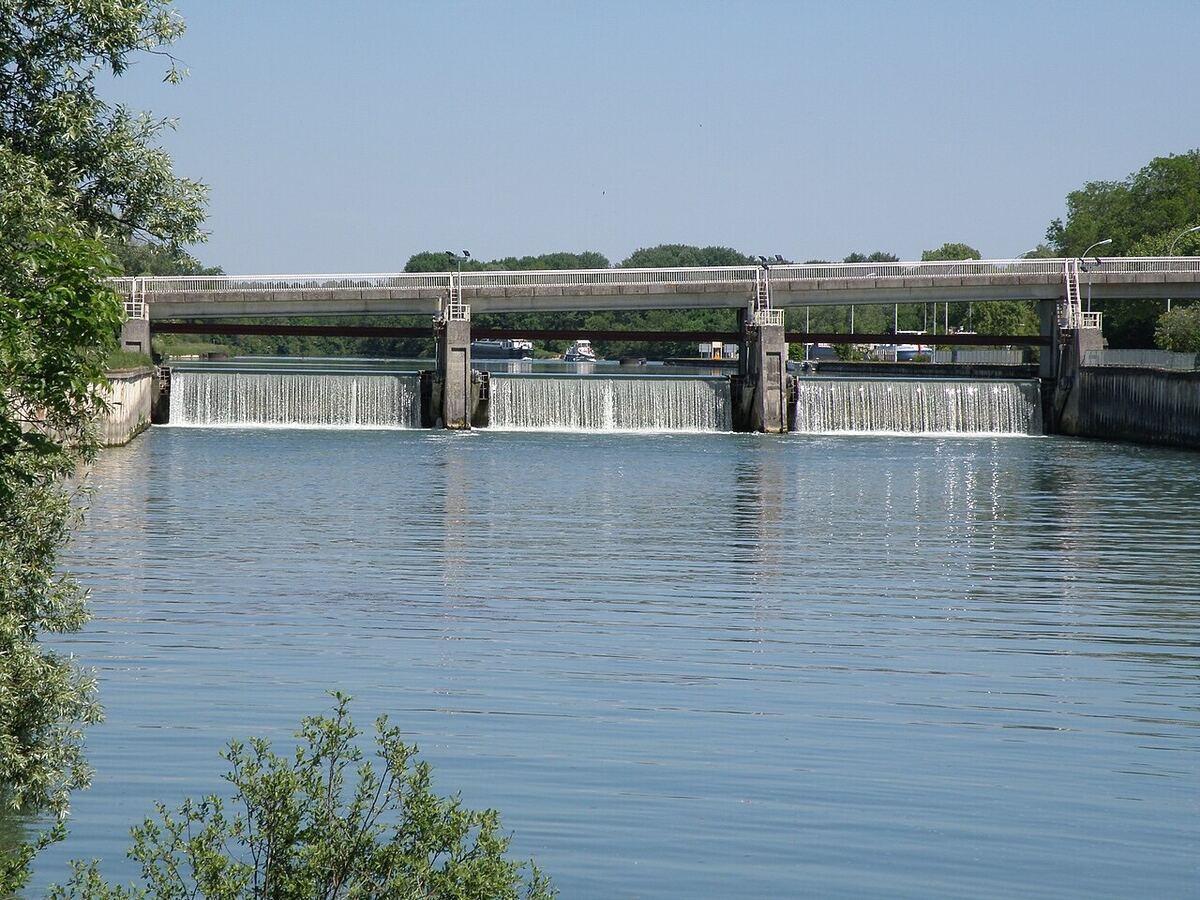 Environs de Passe à poisson de la Grande Bosse, photographiés à 412 m